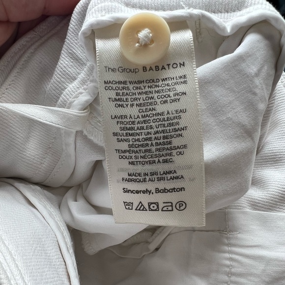 Aritzia/ Babaton Straight Leg White Pants - Picture 16 of 16
